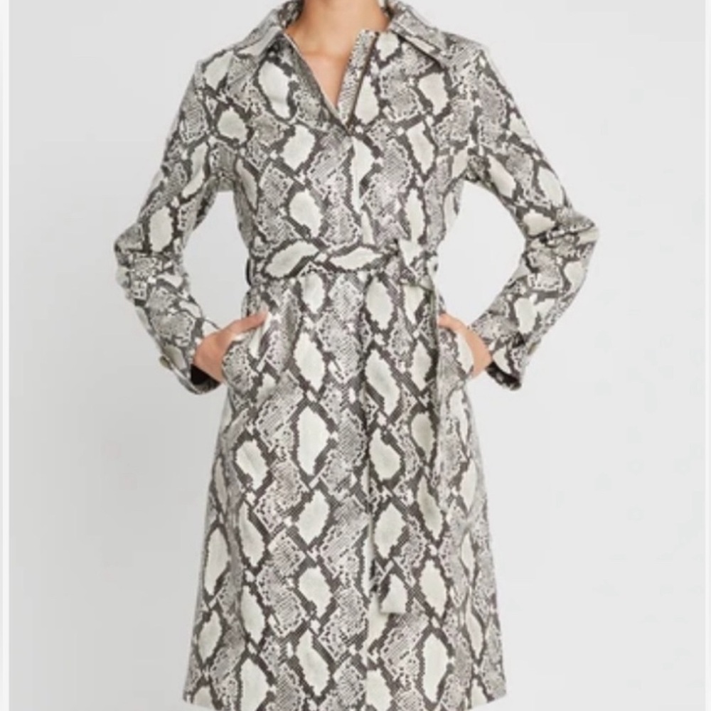 NWT Choosy Elizabeth Snakeskin Trench Coat S, M, L